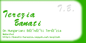 terezia banati business card
